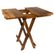 Whitecap Teak Solid Top Fold Away Table 60031