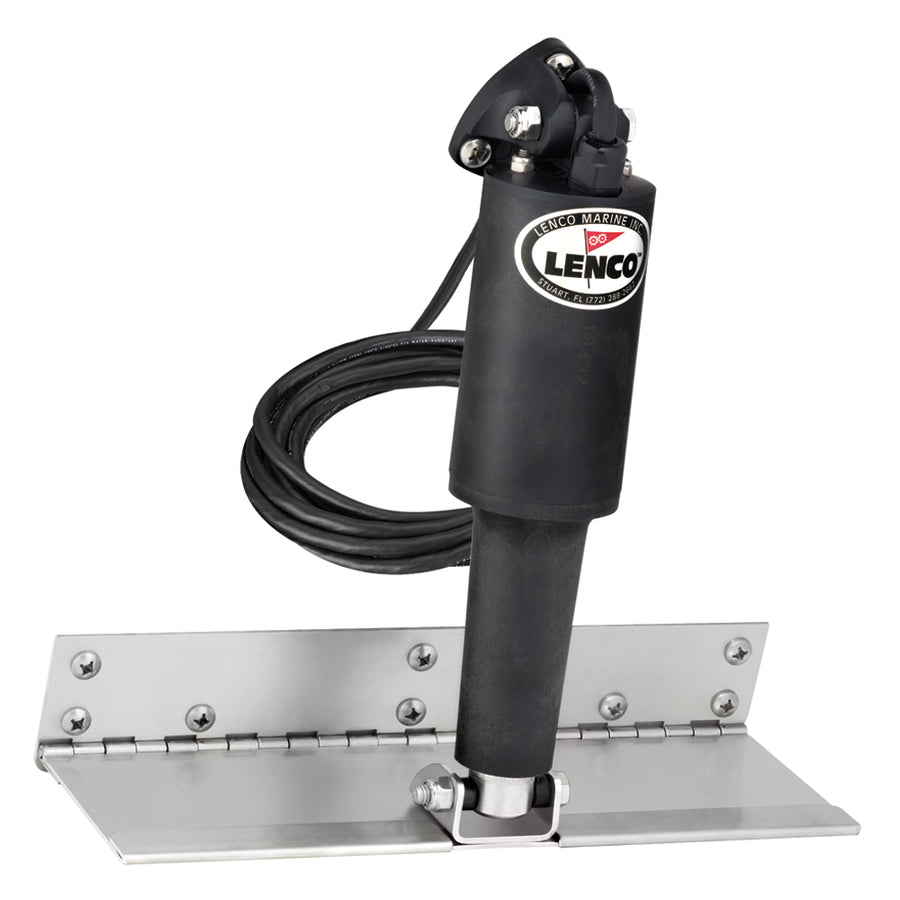 Lenco 4 x 12 Limited Space Trim Tab Kit wo Switch Kit 12V  Standard Finish  Standard Actuator 15125101