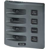 Blue Sea 4305 WeatherDeck 12V DC Waterproof Switch Panel  4 Posistion 4305