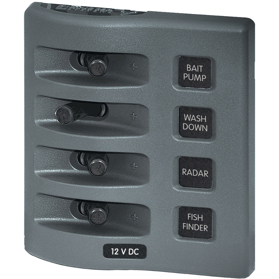 Blue Sea 4305 WeatherDeck 12V DC Waterproof Switch Panel  4 Posistion 4305