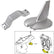Tecnoseal Anode Kit wHardware  Yamaha 200250HP  Aluminum 21104AL