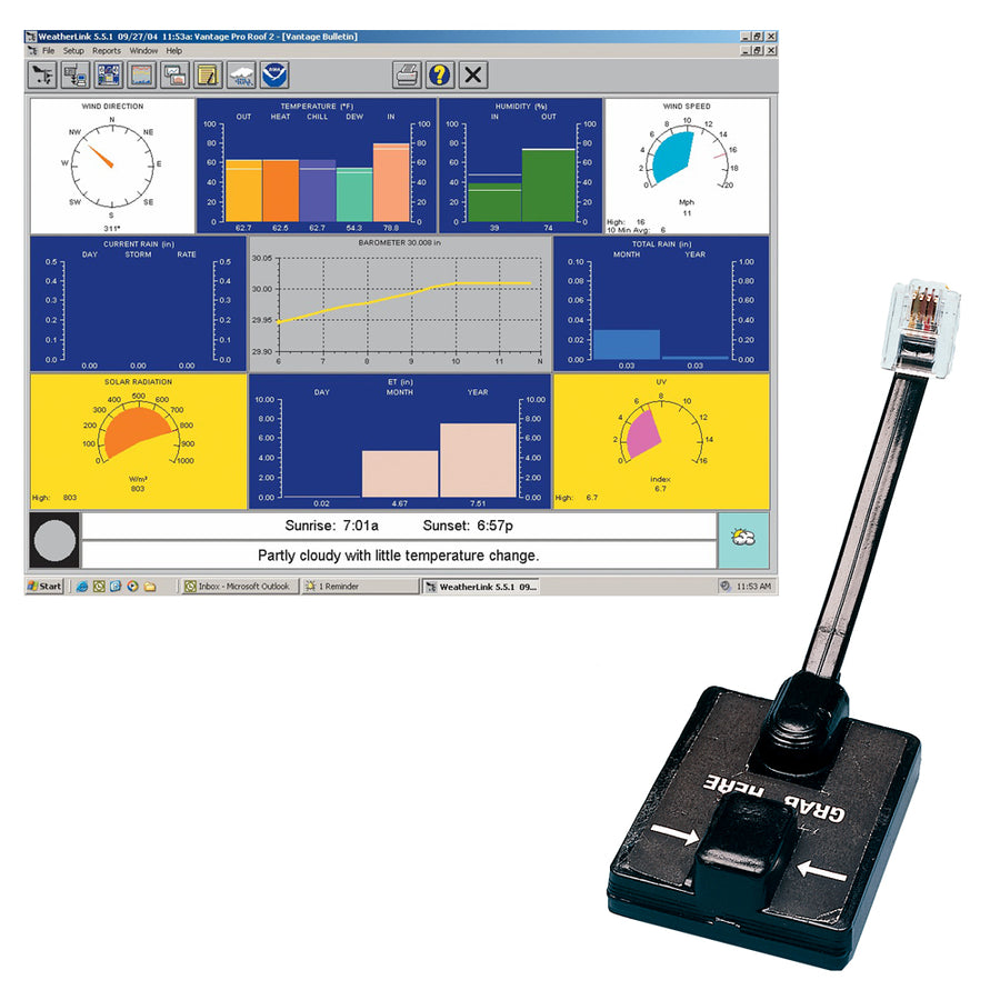 Davis WeatherLink Windows  Serial Port fVantage Vue  Pro2 Series 6510SER