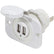 Blue Sea 12V DC Dual USB Charger Socket  White 1016200