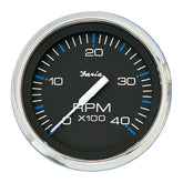 Faria Chesapeake Black 4 Tachometer  4000 RPM Diesel 33742