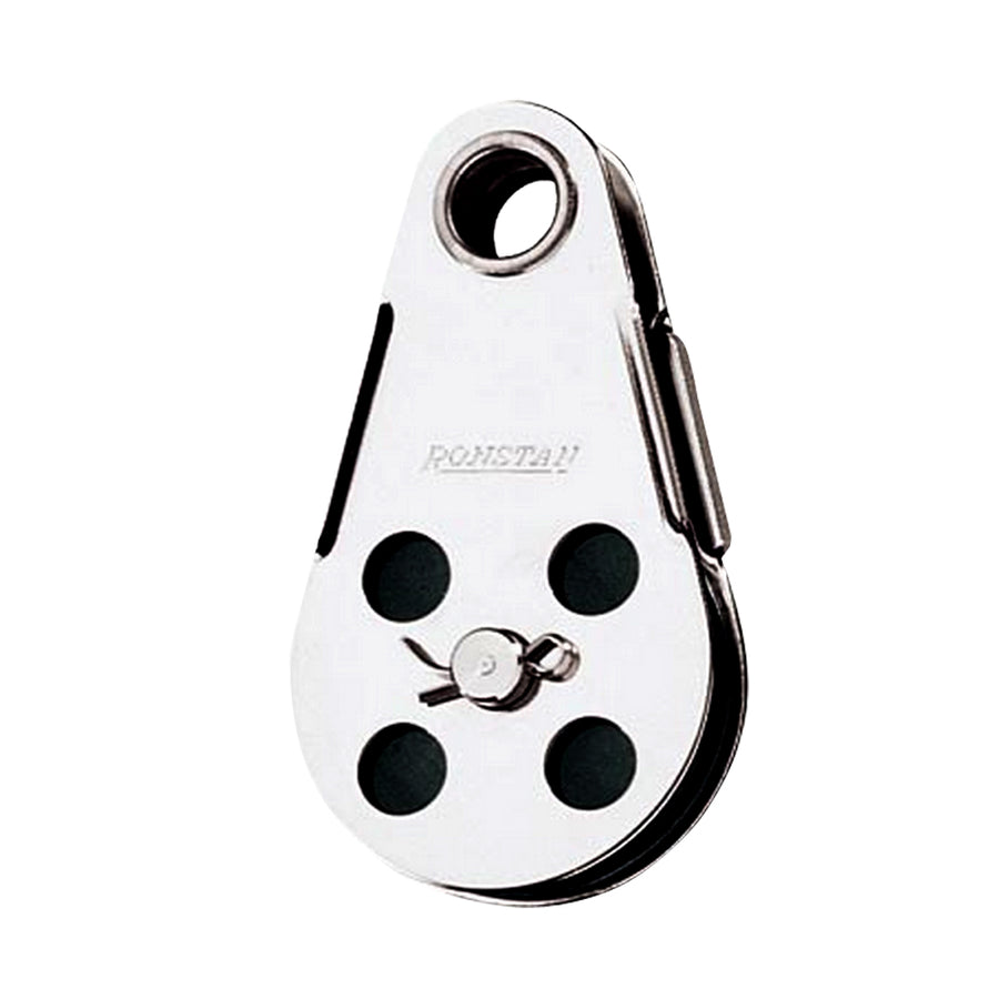 Ronstan Wire Block  Tubular Rivet Head wRemovable Nylatron Sheave  45mm 134 Sheave Diameter RF103