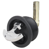 Perko Flush Mount Latch  Straight Cam Bar  25 Hole  Black 1092DP3BLK