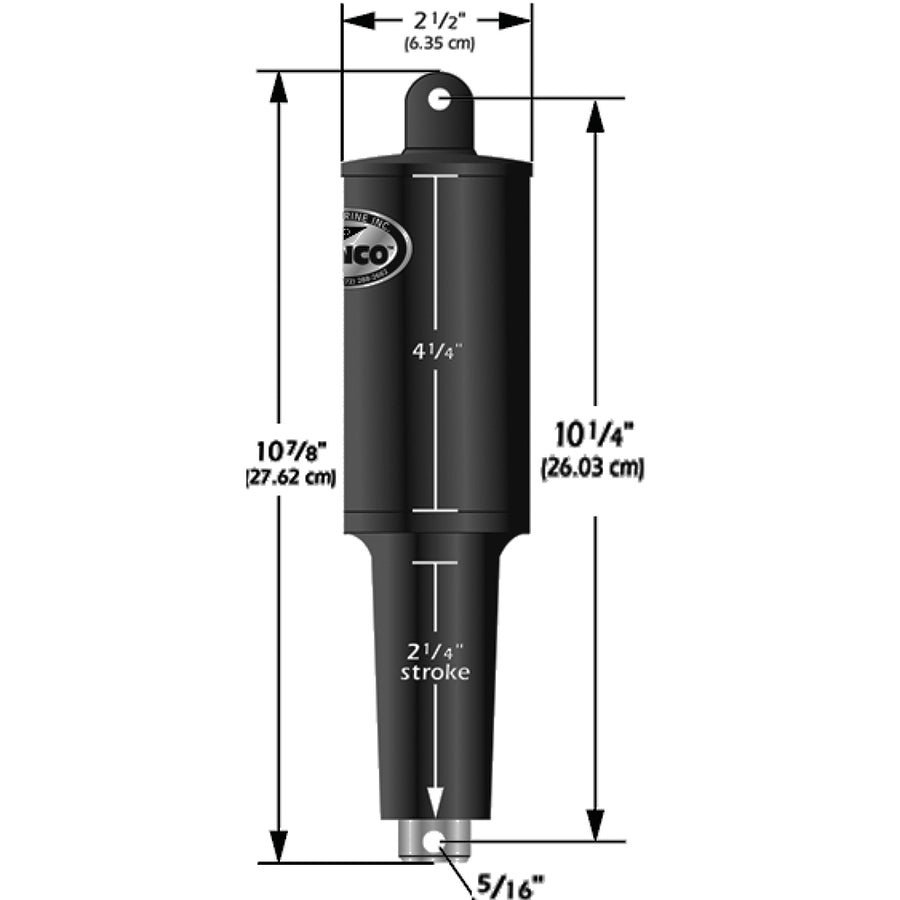 Lenco 12V 114 Stroke 5 Lobe Actuator  516  38 15122001
