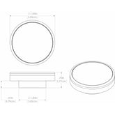 Lumitec Halo Flush Mount Down Light Spectrum RGBW  White Housing 112827
