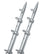 TACO 15 SilverSilver Outrigger Poles  118 Diameter OT0442VEL15