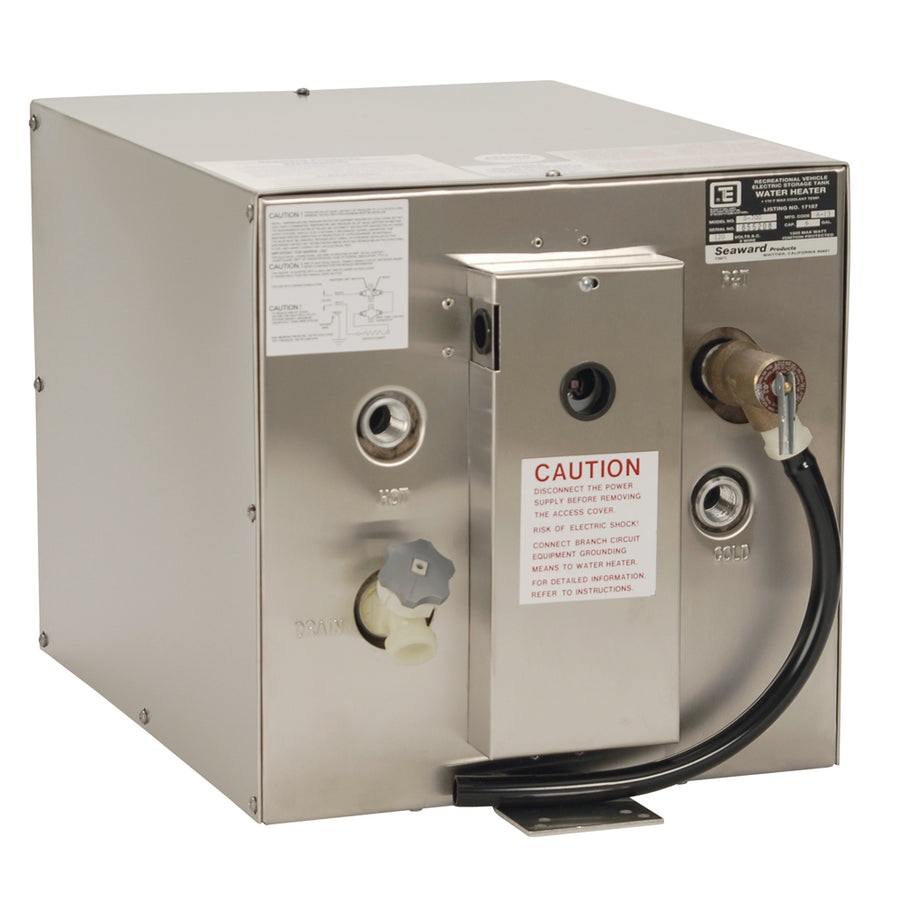 Whale Seaward 6 Gallon Hot Water Heater wRear Heat Exchanger  Stainless Steel  120V  1500W S700