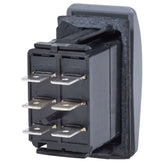 Blue Sea 7938 Contura II Switch DPDT Black  ONOFFON 7938