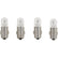 VDO Type A  White Metal Base Bulb  12V  4Pack 600802