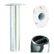Tigress Oval Head SS Gunnel Mount Rod Holder  0 Degree  9 88527