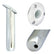 Tigress Round Head Closed Base Rod Holder  30 Degree  9 77900