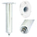 Tigress 3 Hole Swivel Oval Head Rod Holder  0 Degree  1012 88522