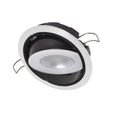 Lumitec Mirage Positionable Down Light  Spectrum RGBW Dimming  White Bezel 115127
