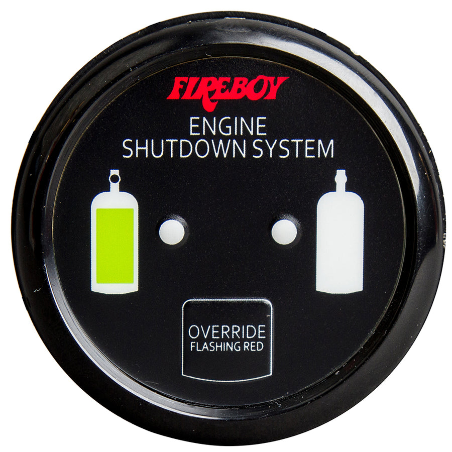 FireboyXintex Deluxe Helm Display wGauge Body LED  Color Graphics fEngine Shutdown System  Black Bezel Display DURBH20R