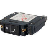 Blue Sea 7546 CSeries Flat Rocker Circuit Breaker  Single Pole  50A 7546