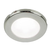 Hella Marine EuroLED 75 3 Round Screw Mount Down Light  White LED  Stainless Steel Rim  24V 958110121