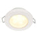 Hella Marine EuroLED 75 3 Round Spring Mount Down Light  Warm White LED  White Plastic Rim  12V 958109511