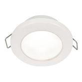 Hella Marine EuroLED 75 3 Round Spring Mount Down Light  White LED  White Plastic Rim  12V 958110511