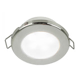 Hella Marine EuroLED 75 3 Round Spring Mount Down Light  White LED  Stainless Steel Rim  12V 958110521