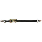 CargoBuckle Ratchet Strap TieDown wDouble JHooks  Keeper  1 x 12 F14060