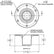 TACO Table Support  Flush Mount  Fits 238 Pedestals Z104085BLY60MM