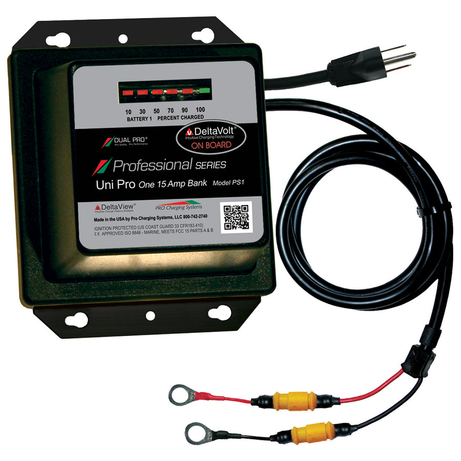 Dual Pro Professional Series Battery Charger  15A  1Bank  12V PS1