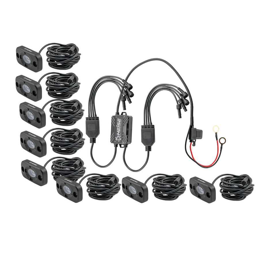HEISE RGB Accent Lighting Kit  8 Pack HE8TLRGBK