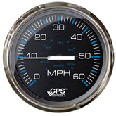 Faria Chesepeake Black 4 Studded Speedometer  60MPH GPS 33749