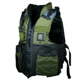 First Watch AV800 Four Pocket Flotation Vest  OD Green  XXL to3XL AV800GN2XL3XL