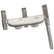 Tigress Offset Triple Rod Holder wCup Holders  Port Side  Polished Aluminum 88148