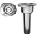 Mate Series Stainless Steel 0 Rod  Cup Holder  Open  Oval Top C2000ND