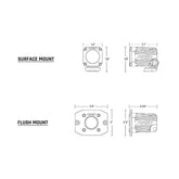 RIGID Industries Ignite Surface Mount Spot  Single  Black 20511
