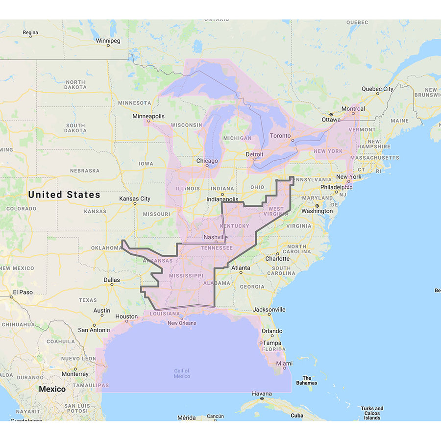 Furuno Gulf of Mexico Great Lakes  Rivers  Vector Chart  Standard Resolution Satellite Photos fPart of the Great Lakes 