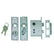 Perko Mortise Lock Set wBolt 0927DP0CHR