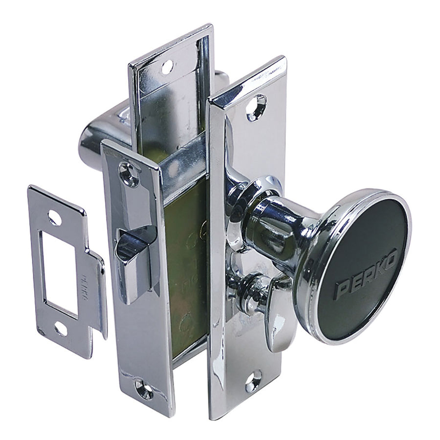 Perko Mortise Latch Set wTurn Button 0960DP0CHR