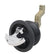 Perko Surface Mount Latch fSmooth  Carpeted Surfaces wOffset Cam Bar 1092DP1BLK