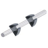 Perko Pole Storage Clips  Black  Pair 0477DP0BLK