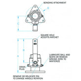 GROCO 114 Bronze TriFlanged Ball ValveSeacock FBV1250