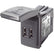 Blue Sea 1038 48V Dual USB Charger Contura Switch Mount 1038