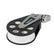 Schaefer Single Aluminum Block  60mm Sheave 70405
