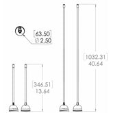 Lumitec Contour Anchor Light  12  Black Shaft White Base 101585