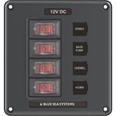 Blue Sea 4320 Circuit Breaker Switch Panel 4 Position  Gray 4320