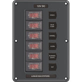 Blue Sea 4322 Circuit Breaker Switch Panel 6 Position  Gray 4322