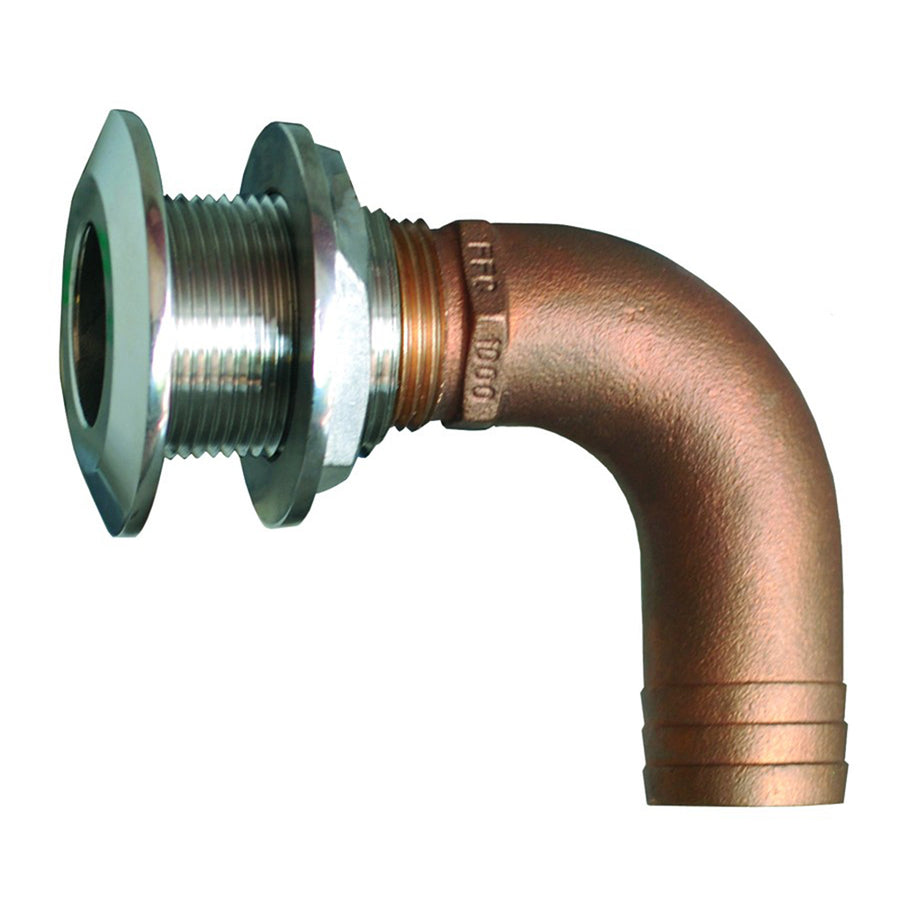 GROCO 34 90 Degree Hose ThruHull Fitting HTHC750S