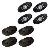 RIGID Industries ASeries Rock Light Kit  4 Amber Lights  Black 400243