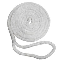 New England Ropes 58 Double Braid Dock Line  White  25 C50502000025