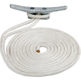 SeaDog Double Braided Nylon Dock Line  34 x 25  White 302119025WH1
